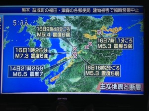熊本地震（ＮＨＫテレビ転載）